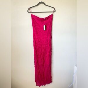 Anthropologie Strapless Textured Knit Slip Midi Dress Size Small